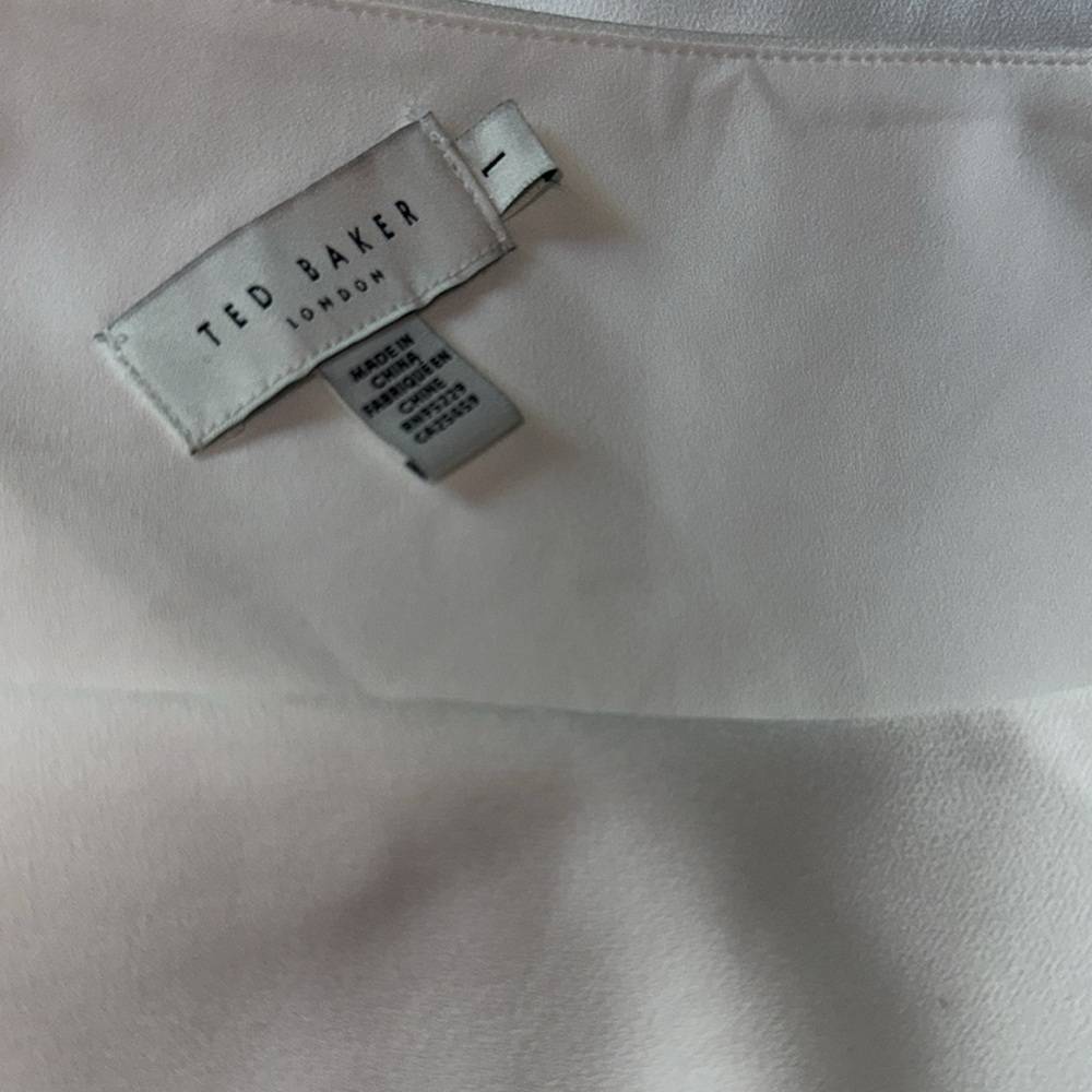 NWOT Ted Baker Gabie Faux Wrap Belted Midi Dress Fully Lined TB 3 US 8 - Picture 3 of 9
